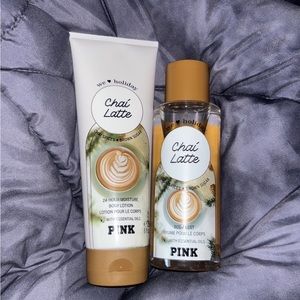 PINK Chai Latte Body Lotion and Perfume